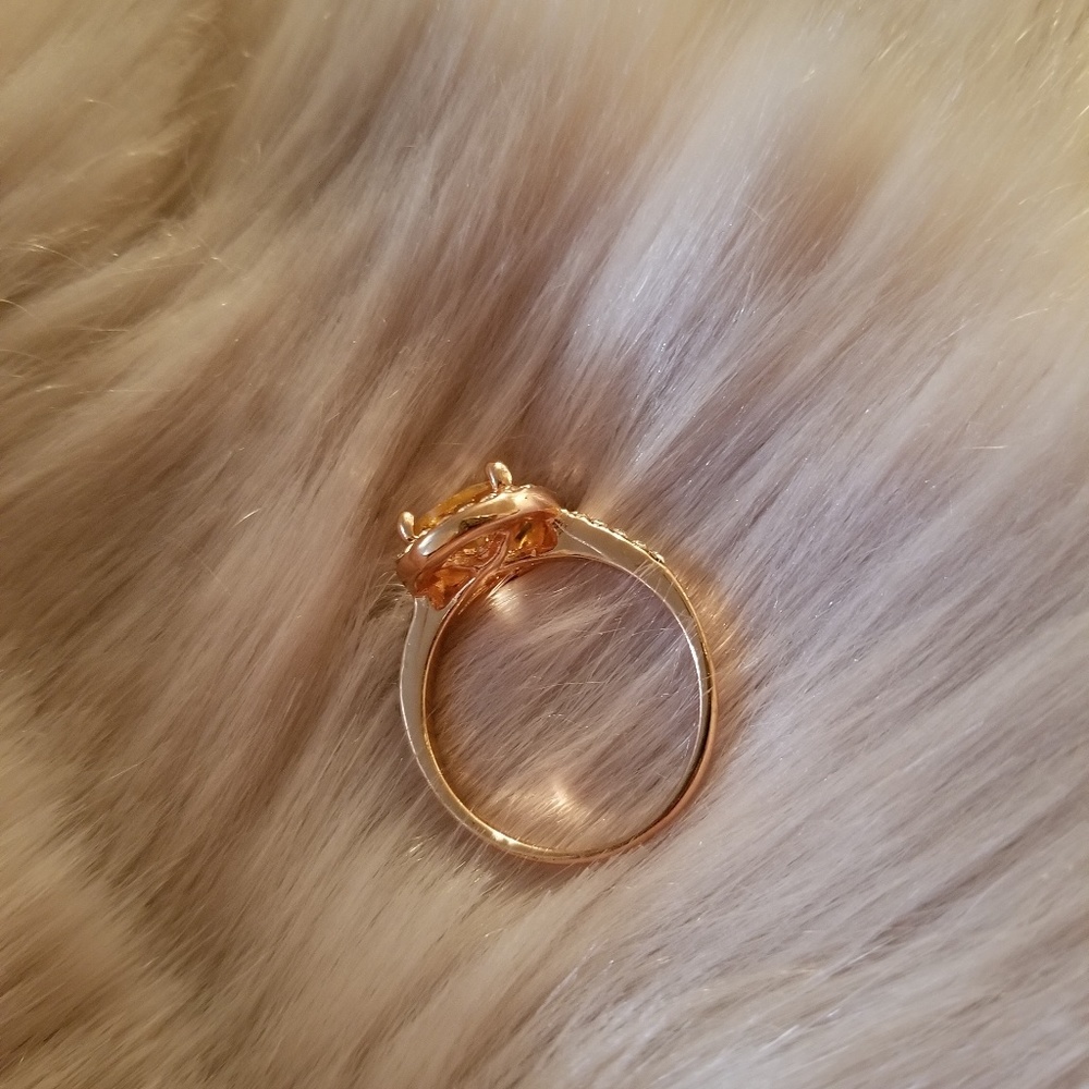 💖Cubic zirconia pear shaped ring - Picture 5 of 8
